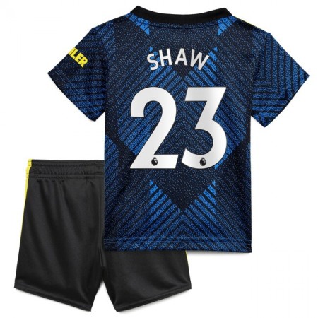 Billiga Fotbollströjor Manchester United Luke Shaw 23 Barn Tredje tröja 2021/22 Kortärmad